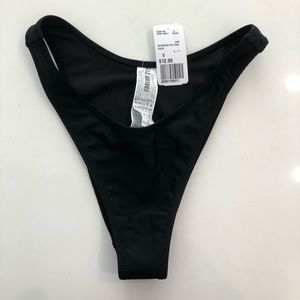 Black Cheeky bikini bottoms